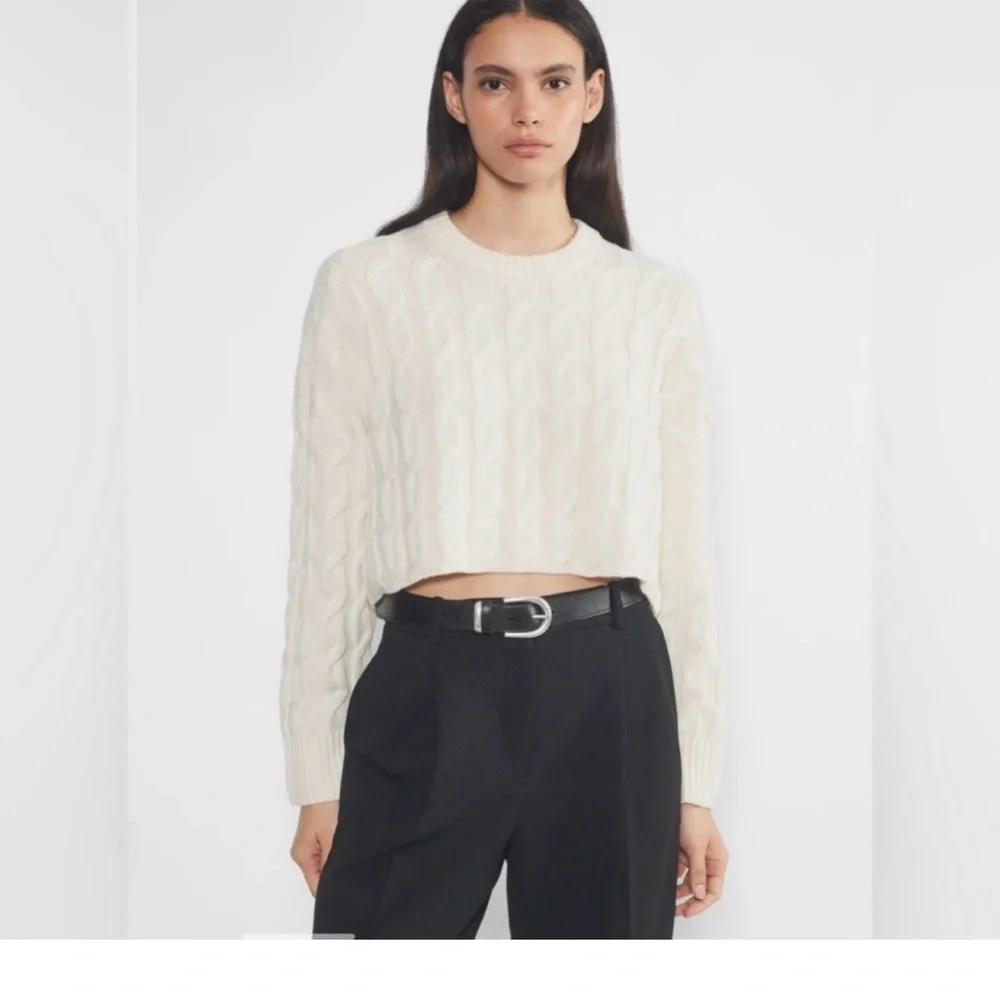 Sunday Best Peggy Cropped Sweater NWT - Picture 4 of 7